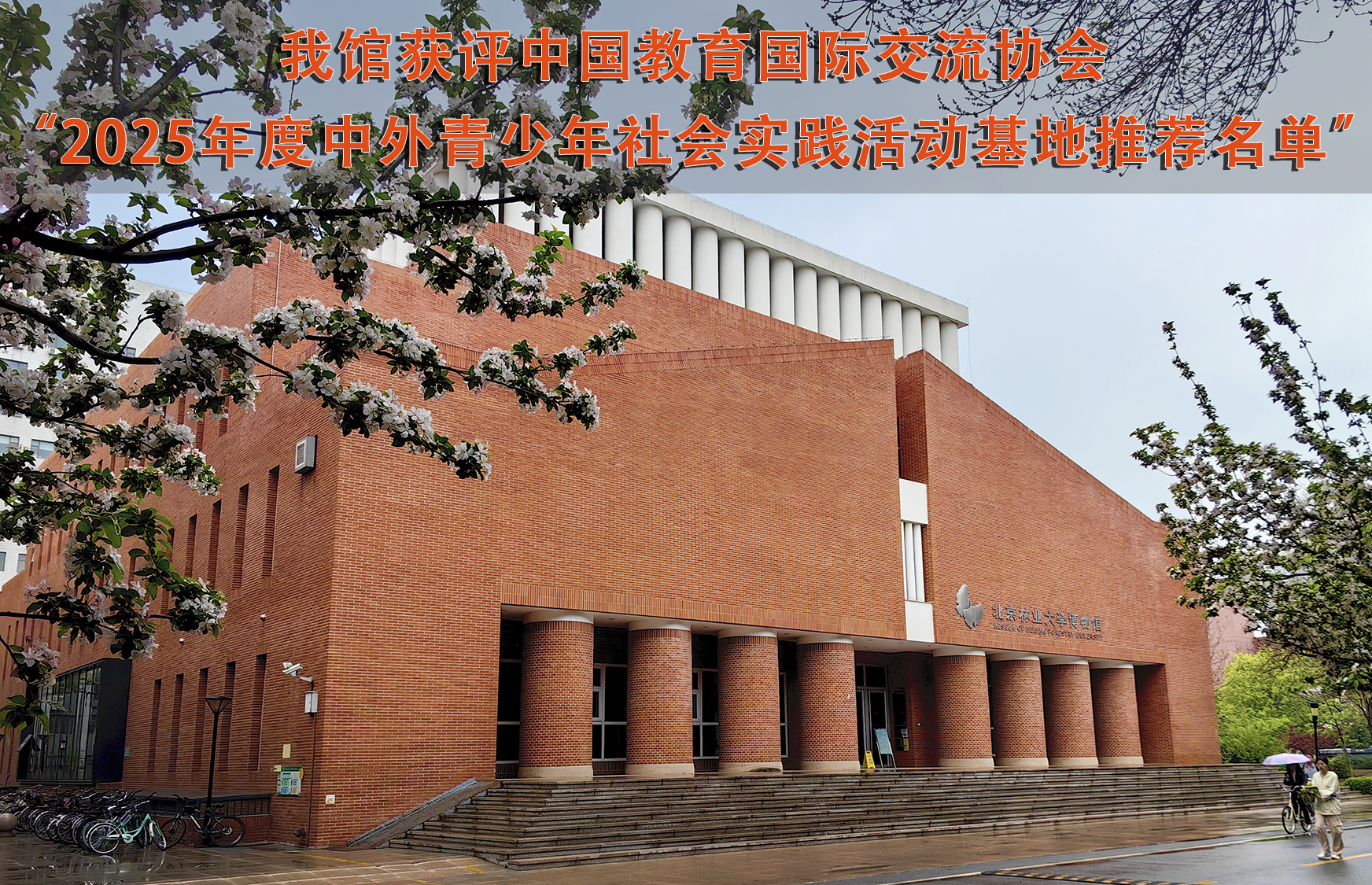 我馆获评中国教育国际交流协会“2025年度中外青少年社会实践活动基地推荐名单”